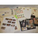 Various album pages and stock cards of World stamps