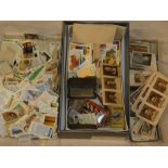 A large selection of various sets and part sets of cigarette cards including some unusual and early