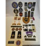 A selection of various Chaplain's badges of the World including US Navy Chaplain's Corps,