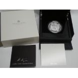 A 2021 UK 5oz silver proof coin - Gothic crown quartered arms,