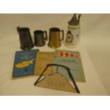 A 1944 Royal Observer Corps presentation pewter tankard,