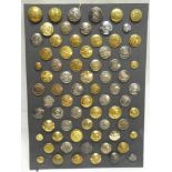 A collection of over 70 various silver plated and gilt Livery buttons and related buttons