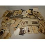A large selection of Victorian carte de visites and cabinet photographs,