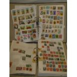 Two folder albums containing a selection of World stamps including Japan, Israel,