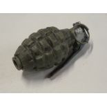 An inert Second War United States hand grenade