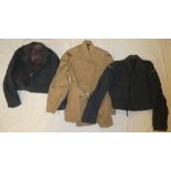 Two various RAF blue battle dress jackets and an RAF tropical dress tunic (3)