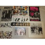 Ten various 1980's Madness posters including rate Cornwall Coliseum St Austell Madness poster