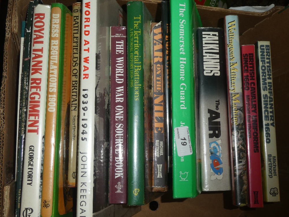 Various military related volumes including Royal Tank Regiment, The Somerset Home Guard and others,