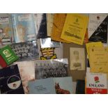 A selection of various Cornwall Rugby programmes, mainly 1950's, Camborne Rugby memorabilia,