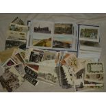 A selection of over 300 various black and white and coloured postcards of scenic views,