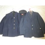 A British Rail official's jacket with gilt buttons,