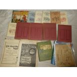 Various volumes and publications including House and Cottage Construction 4 vols, musical scores,