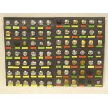 A collection of over 80 various Fire Brigade and Ambulance buttons including National Fire Service,