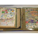 Two folder albums containing a large selection of mixed World stamps including Middle East,