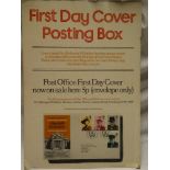 A Post Office first day cover posting box poster circa 1974