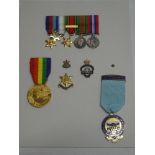 A miniature group of Second War medals including Burma star;