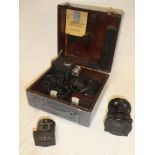 An American Army Airforce sextant in original fitted case with accessories,