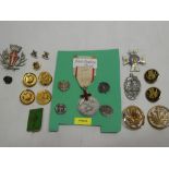 A selection of various Chaplain's insignia including Polish Chaplain's medal, badges,