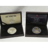 A Centenary of the First World War limited edition silver 5 oz coin 2014,