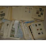 Numerous album pages and sheets containing a selection of British Commonwealth and World stamps