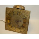 An early Cornish longcase clock dial by John Bennet of Helstone,