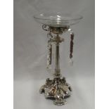 A silver-plated table centre by Elkington & Co.