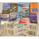 Various aircraft related volumes including British Civil Aircraft Registers 1919-1999;