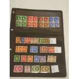 A stock card of British Commonwealth stamps including overprints for Eritrea mint and used and