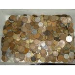 A large selection of mixed GB and Foreign coins