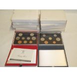 A consecutive run of GB Royal Mint proof coin sets 1983-1992