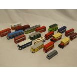 A selection of 20 various diecast buses including Matchbox, Days Gone etc.