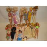 A selection of various dolls including Barbie dolls and others