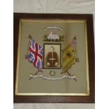 A watercolour memorial with inset photograph for a soldier in the 2nd Bn.