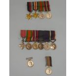 A miniature group of six medals including OBE,