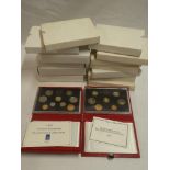 Fifteen various United Kingdom proof coin sets,