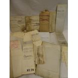 A selection of various vellum indentures,