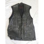 A Top Gun leather skeet vest (size L)