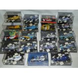 A selection of various Formula I diecast vehicles including 18 Minichamps Formula I racing cars etc.
