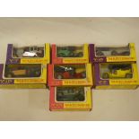 Seven mint and boxed Matchbox Models of Yesteryear vintage vehicles in pink/yellow boxes