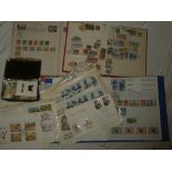 Two albums of various stamps, postal covers, loose stamps etc.