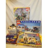 A selection of various Lego sets including 6270 Pirate Island, 6276 Islands,