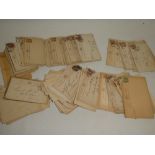 A large quantity of predominantly used GB Victorian ½d postal stationery cards