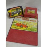 A Touring England map game with counters and accessories and a Corgi 158 Formula 1 racing car in