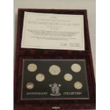 A 1996 25th Anniversary of Decimalisation silver 7-piece proof coin set, 1p - £1,