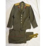A post-War Soviet Russia Officer's tunic with trousers