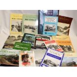 Various Cornwall railway-related volumes including Great Western Steam in Cornwall,