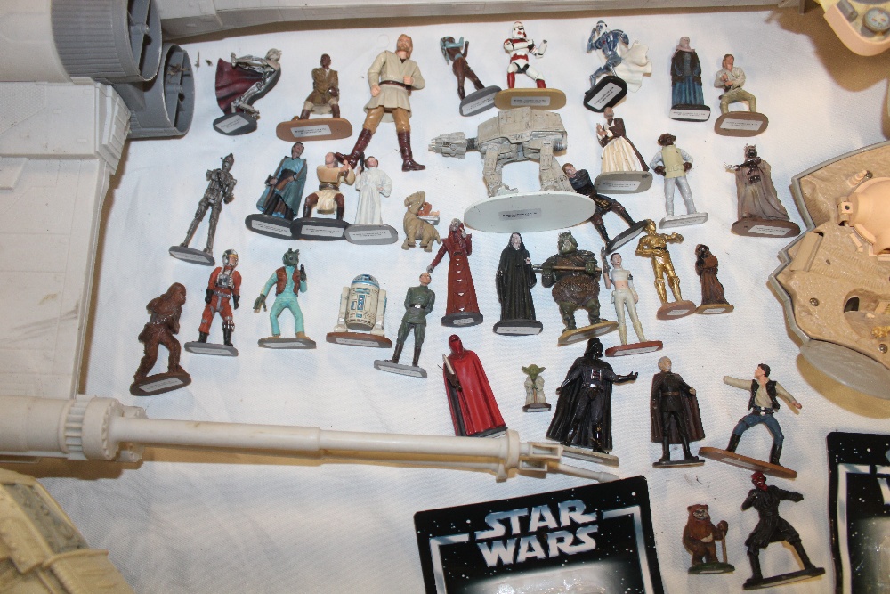 A selection of various Star Wars toys including five carded figures, various unboxed figures, - Image 2 of 2