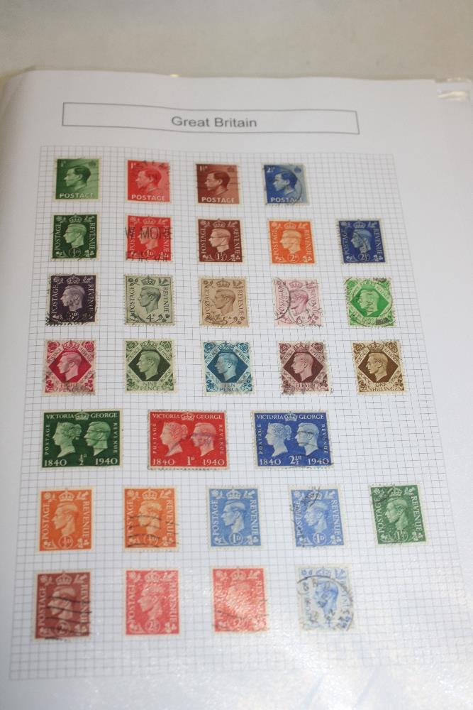 A folder album containing a collection of GB stamps, Victoria onwards together with Channel Islands, - Image 2 of 2