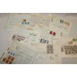 A selection of Middle Eastern customs forms including Kuwait,
