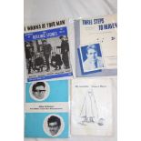 A Rolling Stones 1963 music sheet "I Wanna Be Your Man"; Roy Orbison British Tour programme 1964;